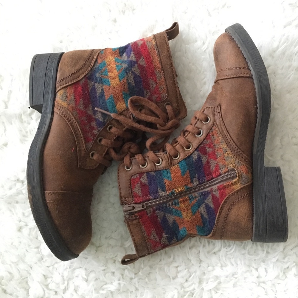 Colorful ankle boots